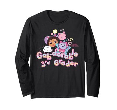 DreamWorks Gabby's Dollhouse 3rd Grade Long Sleeve T-Shirt