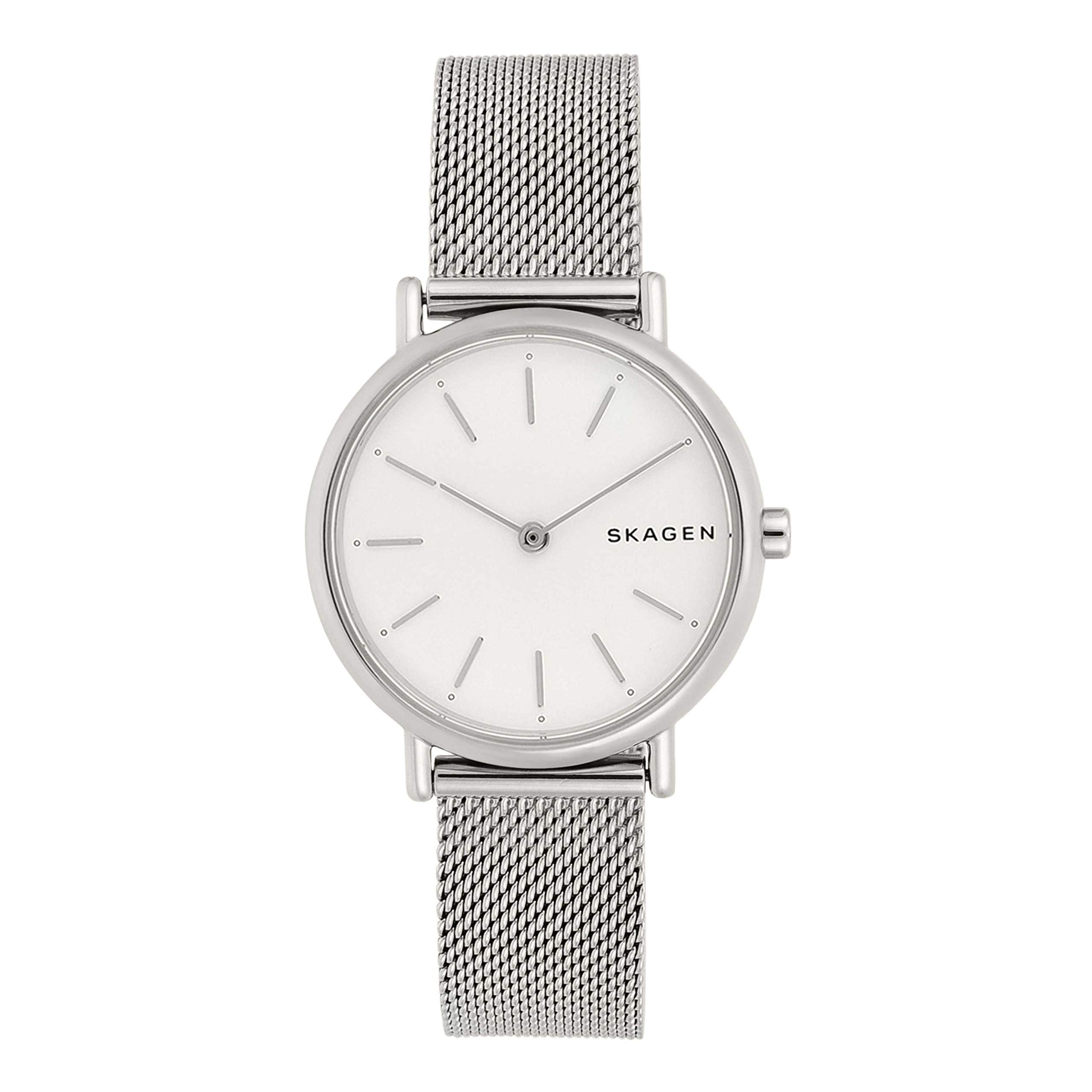 

Skagen Signatur 2 Hand Stainless Steel 30mm Minimalist Watch One Size SilverSilver.