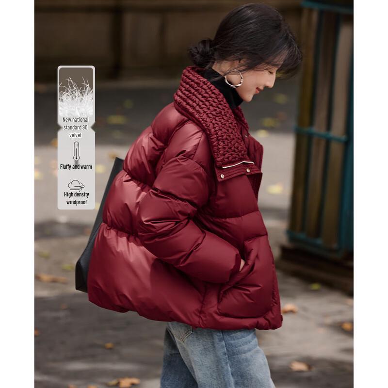 

XWI Women s New Year Red Puffer Down Jacket L