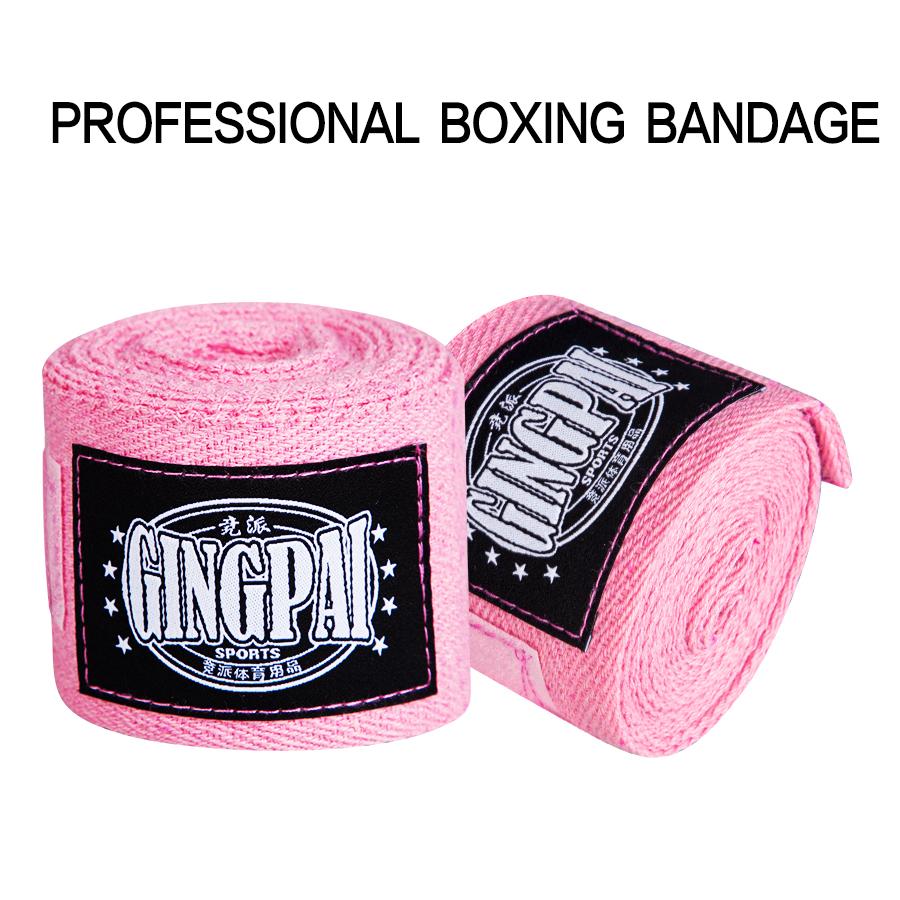 2Pcs 5M Cotton Boxing Bandage Hand Wraps Protector for Kickboxing Sanda MMA Training Sports Strap