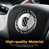 Carbon Fiber Steering Wheel Cover Sticker for Mercedes Benz Smart 451 Fortwo 2008-2015 Premium Anti-Scratch Center Mark Trim
