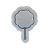 HX6F Trendy Sand Silicone Mold Keychain Moulds Fan Shaped Silicone Ornament Molds Durable DIY Crafts Molds for Making Pendant