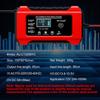 80W Truck Battery Chargers Storage Cell Charging Device Intelligent Pulse Repair for Lead Acid Motorcycle Car Batteries 12V 6A