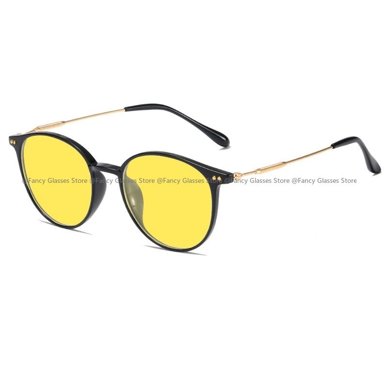 Blue Light Blocking Night Vision Glasses Unisex Luxury TR Frame UV400 Sun Glasses Eyewear Men Women Round Ultralight Eyeglasses