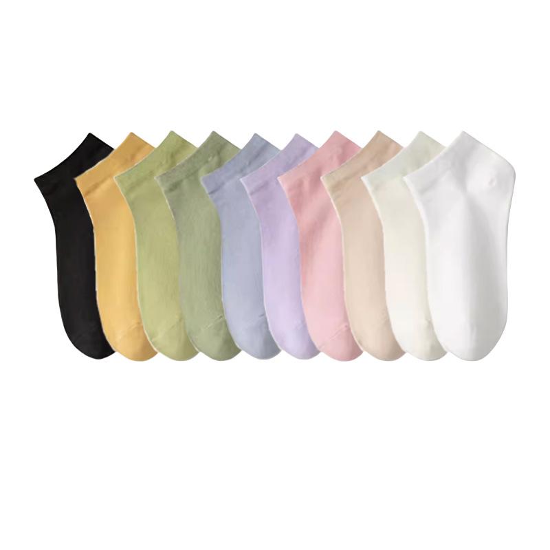 Pure Cotton Socks - Children's Summer Lightweight Girls' Socks, Spring and Summer Boat Socks, Short Socks Without Falling Off, Sports Socks