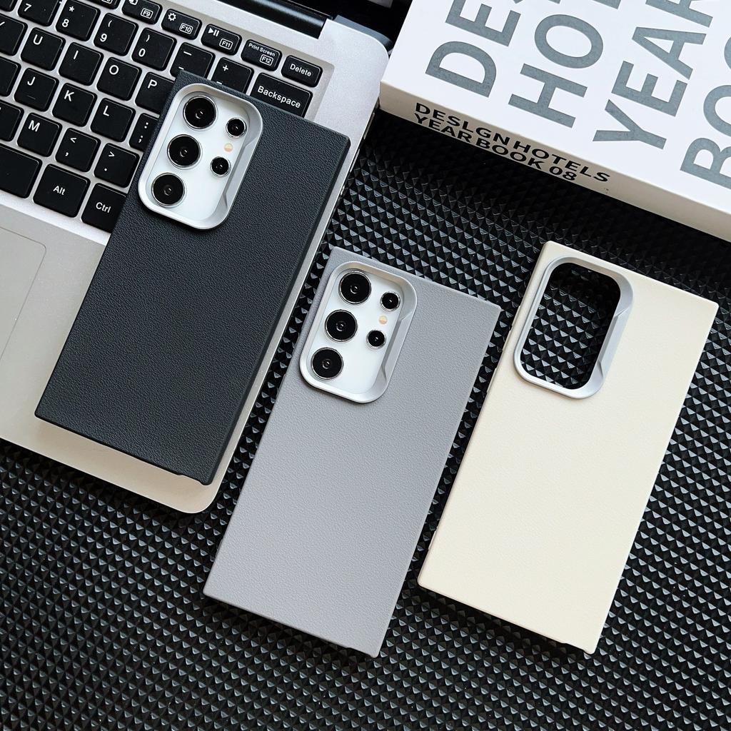 The Samsung S25U Phone Case Features A Simple and Plain Leather Texture, and The S24FE Protective Case, S23A16A55, Exudes A Soft and High-end Feel