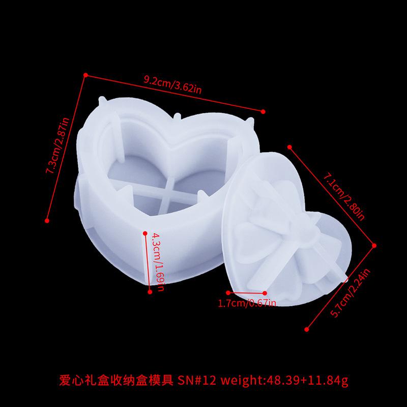 Matriță Gips Matriță Rășină Alimentară Matriță Cutie Cadou Crăciun Ușor de Îndepărtat Pentru Proiecte DIY Soluție de Depozitare Fabricare Lumânări