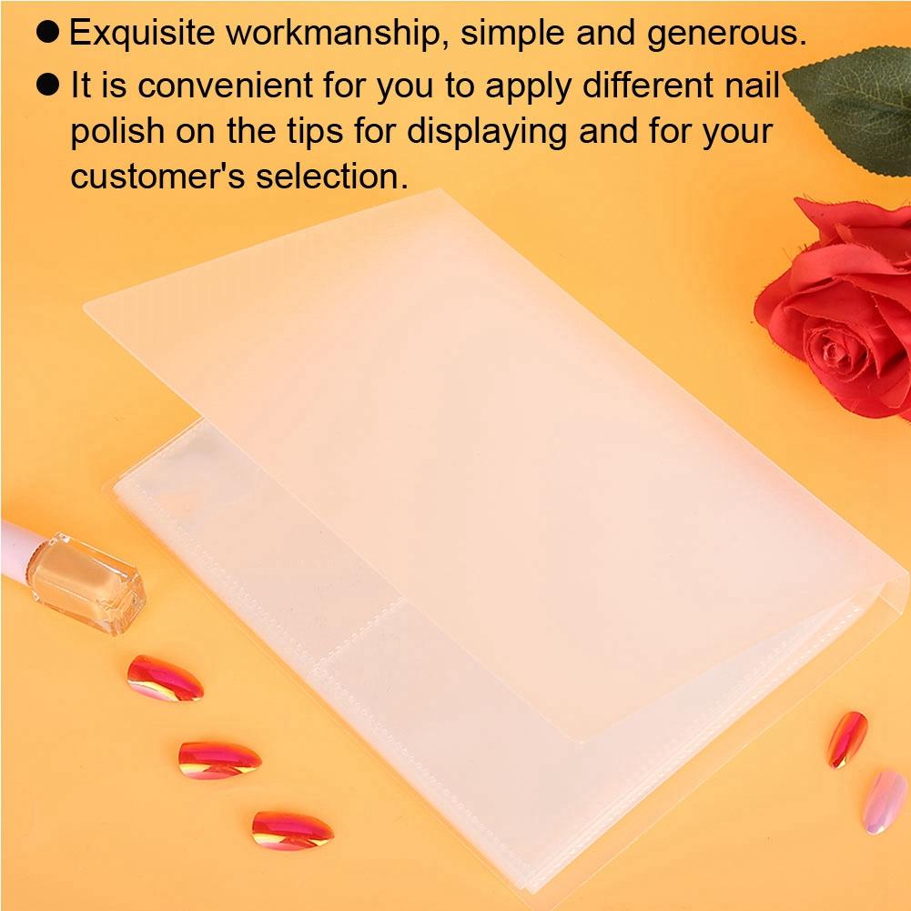 20 Pages Nail Sticker Decal Collecting Albums Storage Holder Nail Art Display Showing Book Cont
