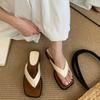 Sommar Plattform Clip Toe Damtofflor Mode Kilklack Slide Damer Casual Gladiator Strand Flip Flop