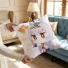PPretty Anime DDerby OOguri CapS Cushion For Bedroom Car Coffee Shop Room and Living Room Sofa Decorative Pillow Cover Case