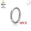 1/10PCS Stainless Steel Round Small Nose Ring Hoop 16G 18G 20G Hinged Segment Tragus Septum Cartilage Piercing Body Jewelry