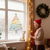 Weihnachtsfensteraufkleber Dekorationen Perfekt zum Dekorieren von Fenstern