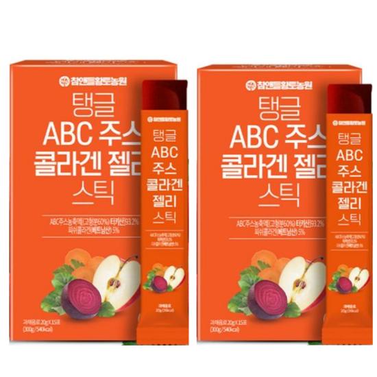 Chamndle_htfarm Ocher Farm Tangi ABC Juice Collagen Jelly Stick 15, 300g
