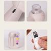 2-in-1 Bird Electric Nail File 6 Replaceable Grinding Pads Hidden Nail Clipper 360° Soft Light USB charge Quiet Nail Trimme
