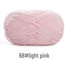 Su He 4-Strand Combed Cotton Yarn for Handmade Knitting: DIY Milk Cotton for Dolls, Cushions, and Blankets.