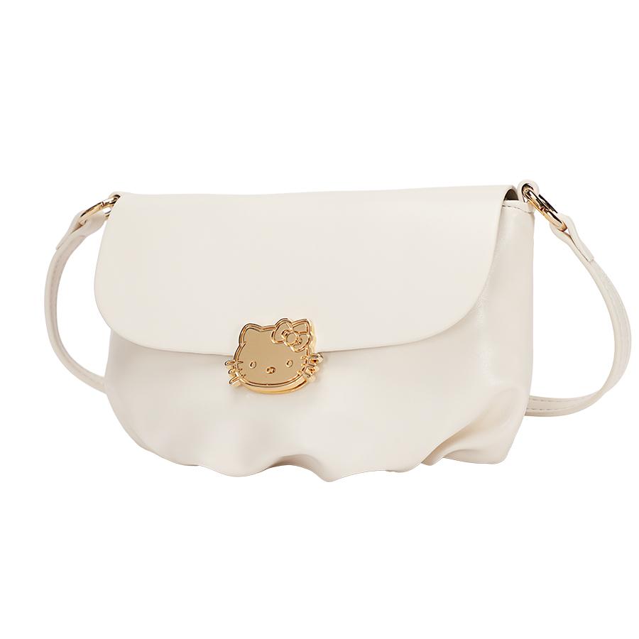 New Sanrio Hello Kitty Synthetic Leather Cloud Bag, Shoulder Bag, Crossbody Bag Regular Women's Multicolor HHF41140