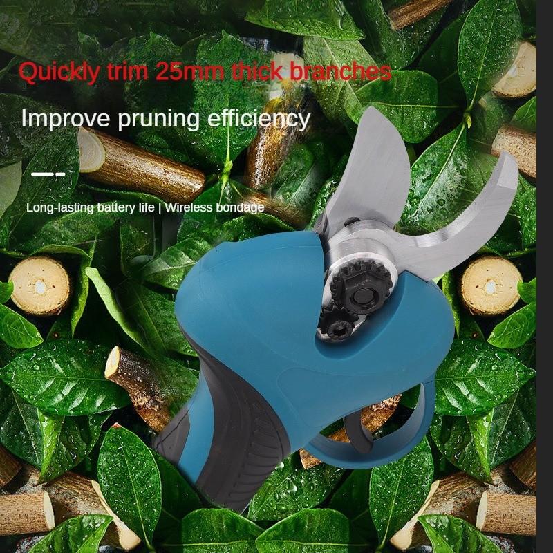 500W Rechargeable Garden Branch Shears Portable Fruit Tree Trimming Power Tools Wireless Electric Pruning Scissors