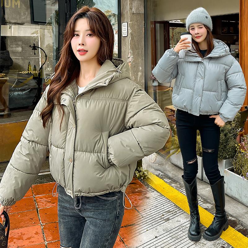 Hooded Warm Down Cotton Jacket Women's 2025 Short Thickened Winter Padded Jacket Student Jacket Korean Loose Bread Jacket