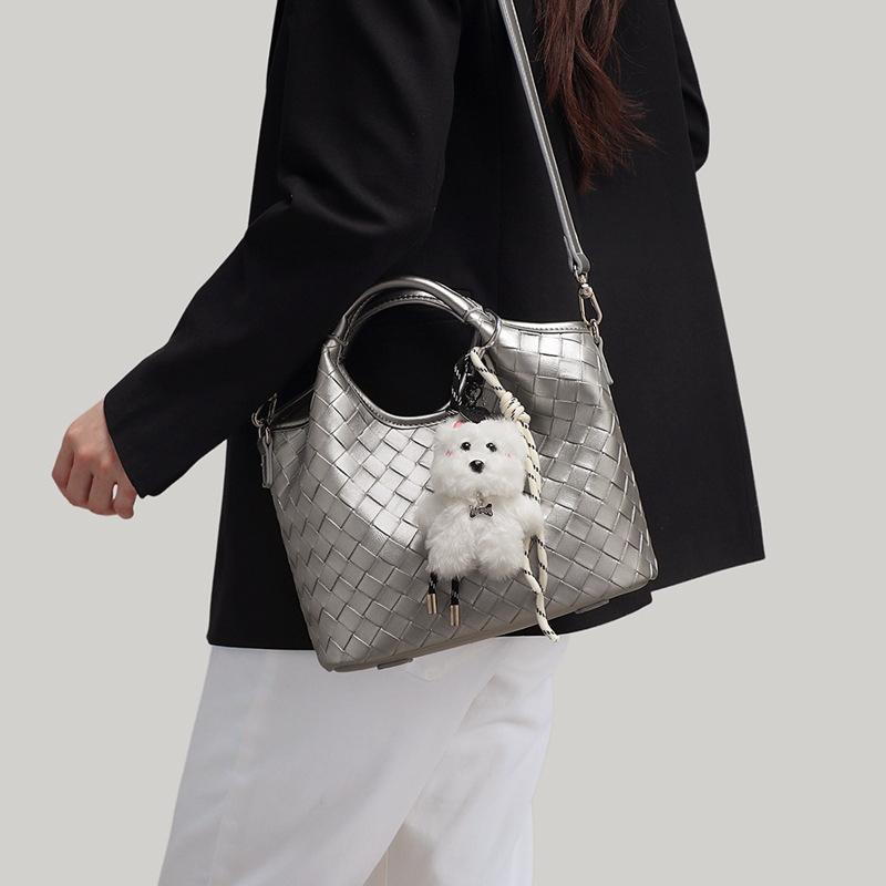 Woven Bag 2025 New Women's Bag Summer Handbag Small Bag Versatile High-End Commuter Shoulder Crossbody Bag