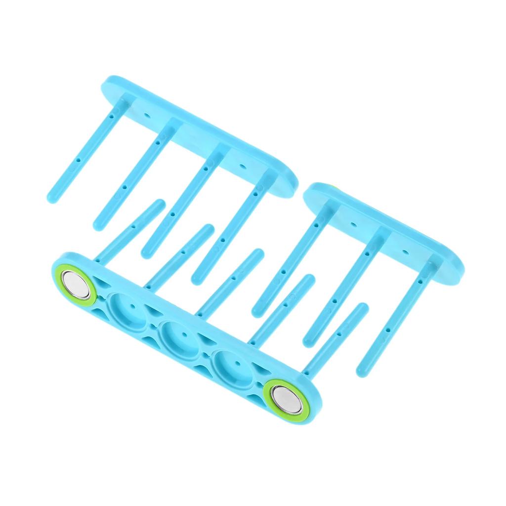Blue Sewing Machine Magnetic Bobbin Storage Holder Thread Core Bracket Bobbin Storage Rack anti-slip Lock Cylinder Garment Tools