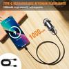 Rechargeable Keychain Flashlights Multifunction COB Work Light 7 Modes Emergency Keychain Light for Walking Searching Hiking