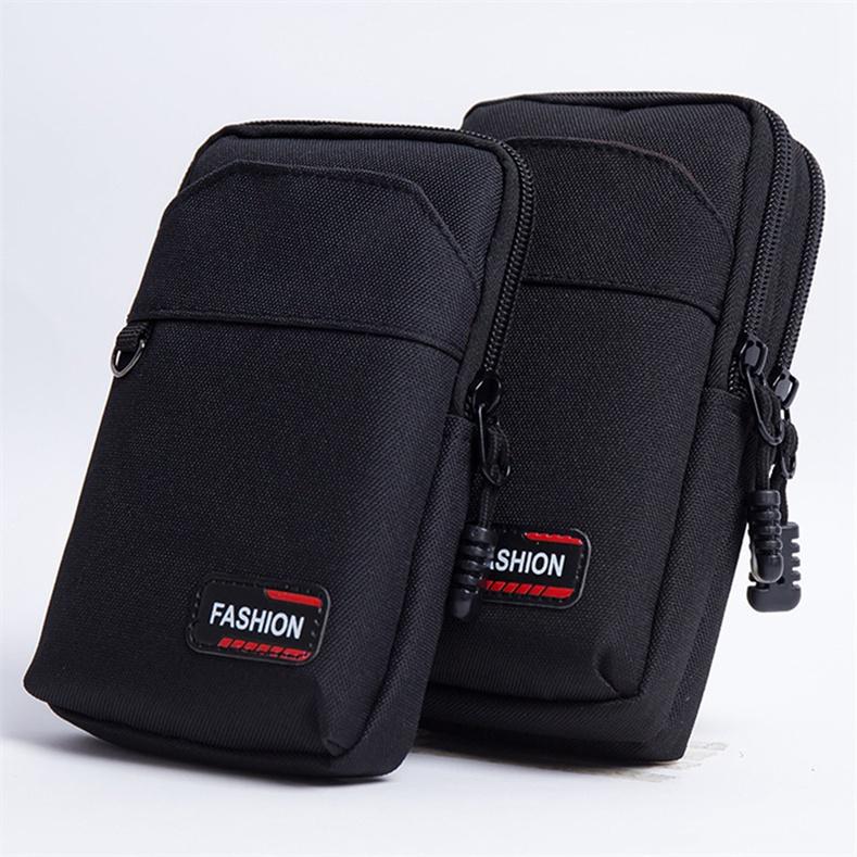 Vertical Single/Double-Layer Mountaineering Buckle Waterproof Belt Waist Bag Outdoor Running Mobile Phone Bag For Men