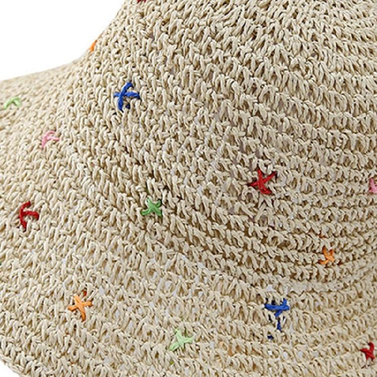 Weaving Straw Hat for Teen Girl Breathable Spring Camping Sunproof Beach Hat