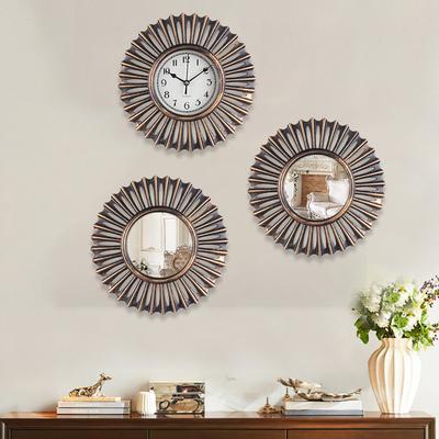 Wanduhr Retro Leise Wohnzimmer Haus Wanduhr Schlafzimmer Rund Kunst Uhr Quarz Uhr