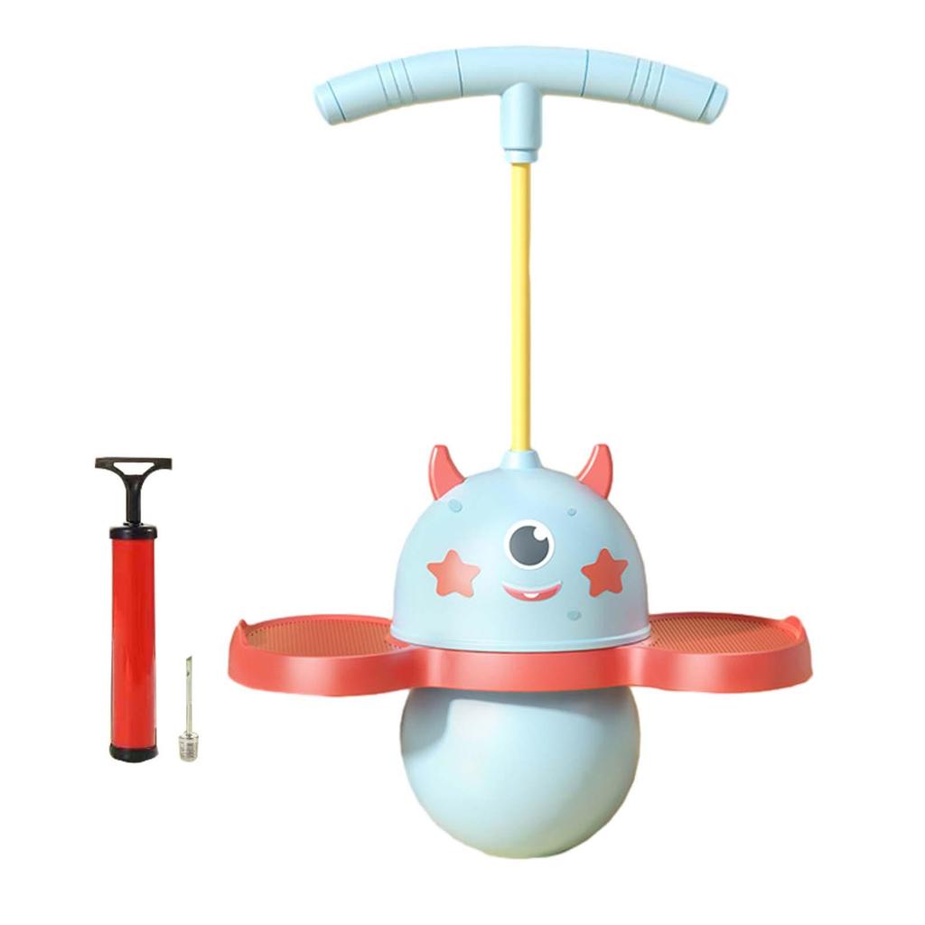 Pogo Ball with Handle Kids High Jump Toy Balance Board with Ball Pump Pogo Jumper for Games Fitness Outdoor Home Playground