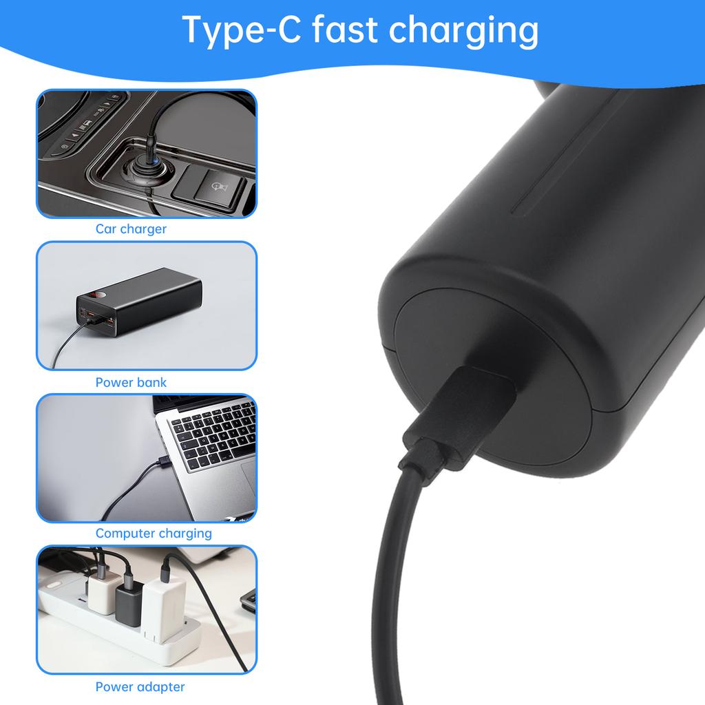 Mini Car Vacuum Cleaner, Handheld Vacuum Cordless,2 In 1 Rechargeable Vacuum Cleaner & Blower with 5500Pa Dust Buster for Car Home