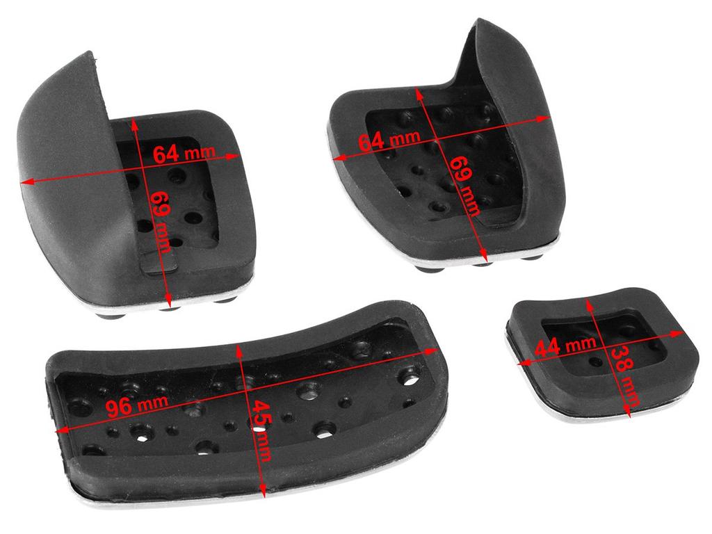 Mercedes Vito / Viano W639 10-14 ALU Pedal Covers 4 Pcs. Set