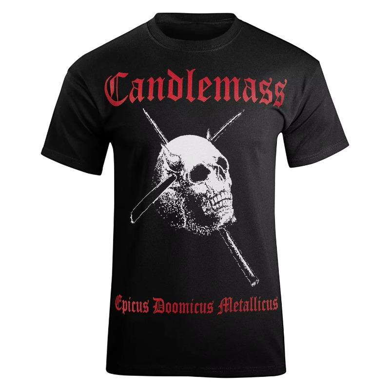 Candlemass Epicus Doomicus Metallicus T-Shirt Herren Damen Kurzarm Baumwoll-Tees Retro Hip Hop Rockband Y2k Tops Damenbekleidung