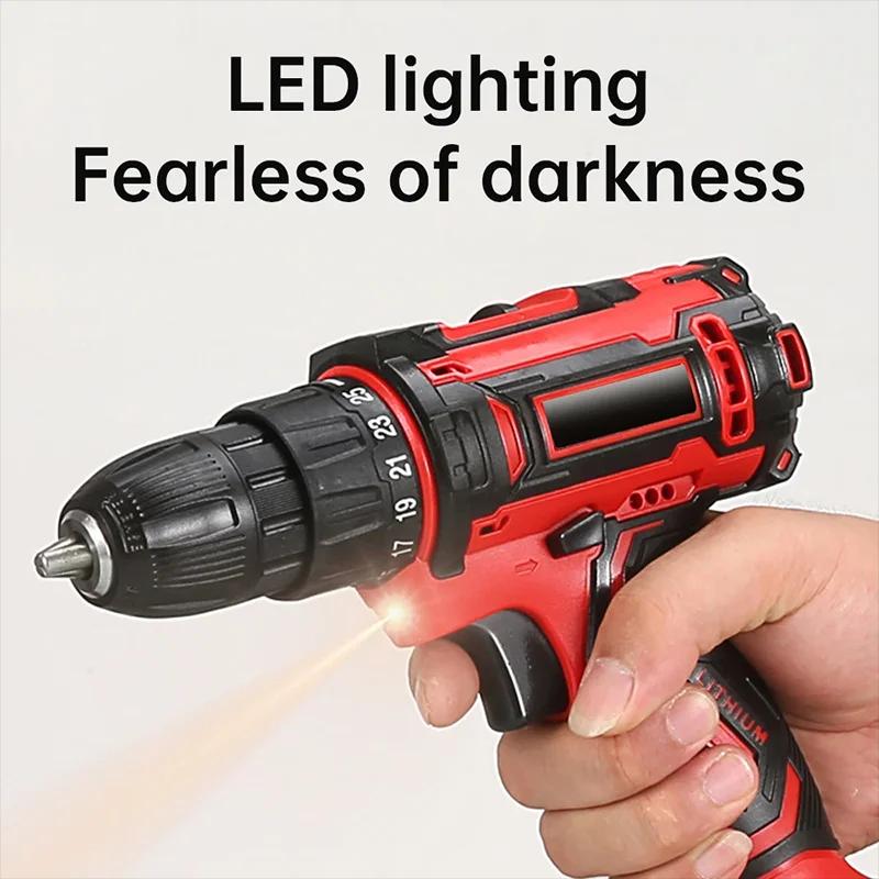 Driver DC Lithium-Ion Battery Cordless Drill Electric Household electric drill Screwdriver Mini Wireless Powe
