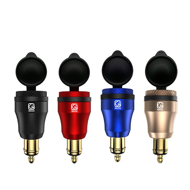 Waterproof Motorbike 12V 24V QC3.0 USB Type C PD Fast Charger Power Adapter Hella DIN Plug Socket for BMW Ducati Motorcy