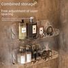  Acrylic Bathroom Wall-mounted Storage Rack for Cosmetics Modern Simple Style