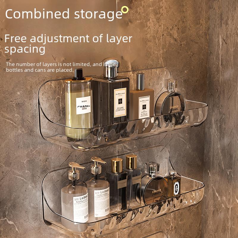  Acrylic Bathroom Wall-mounted Storage Rack for Cosmetics Modern Simple Style