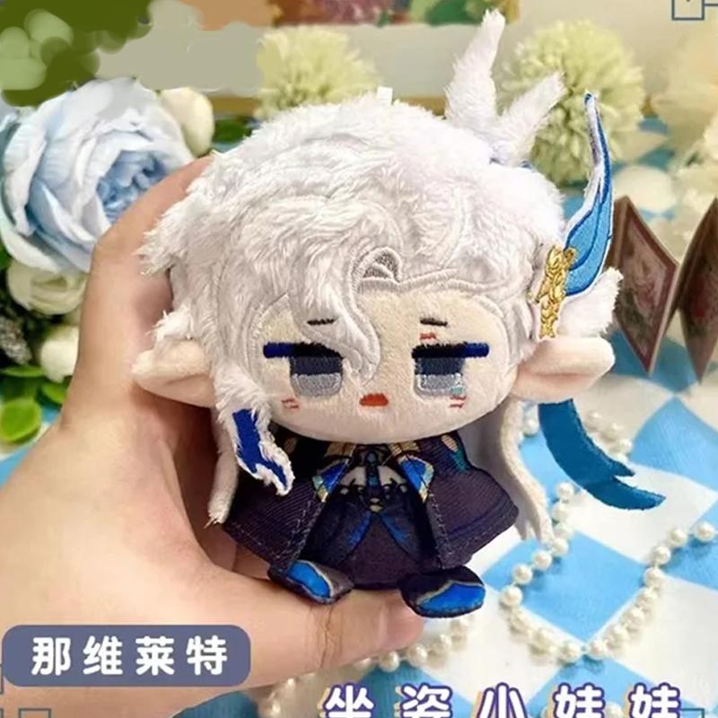10cm Game Impact Plush Varka Durin Flins Sandrone Columbina Lauma Nefer Skirk Cute Cartoon Dolls Bag Pendant Keychain Gift