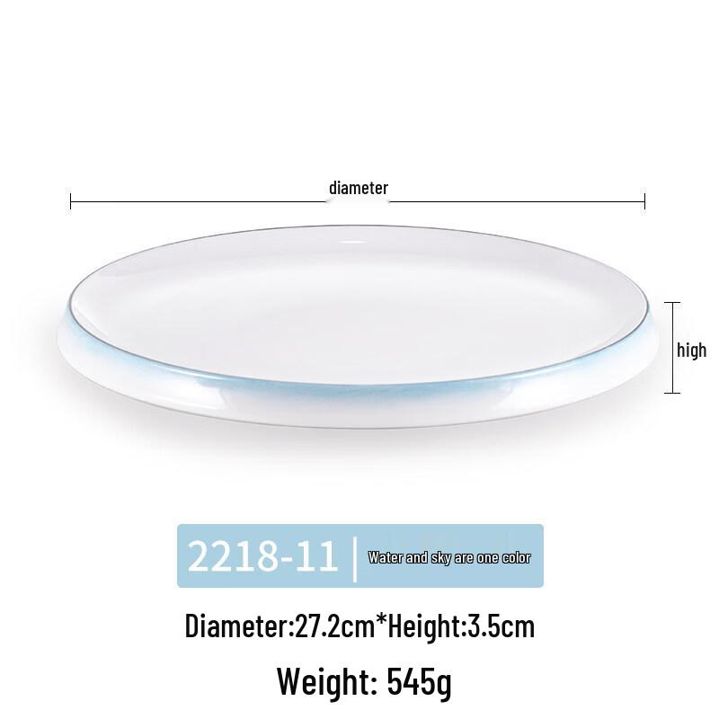 Melamine Round Flat Plate