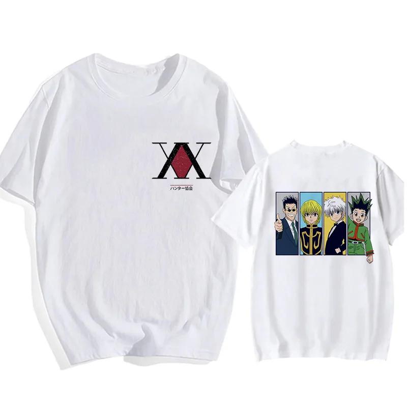 Manga Hisoka Kawaii Hunter X Hunter T Shirt Killua Zoldyck Funny Cartoon Cute Anime T-shirt Kurapika HxH Devil Eye Tshirt Tees