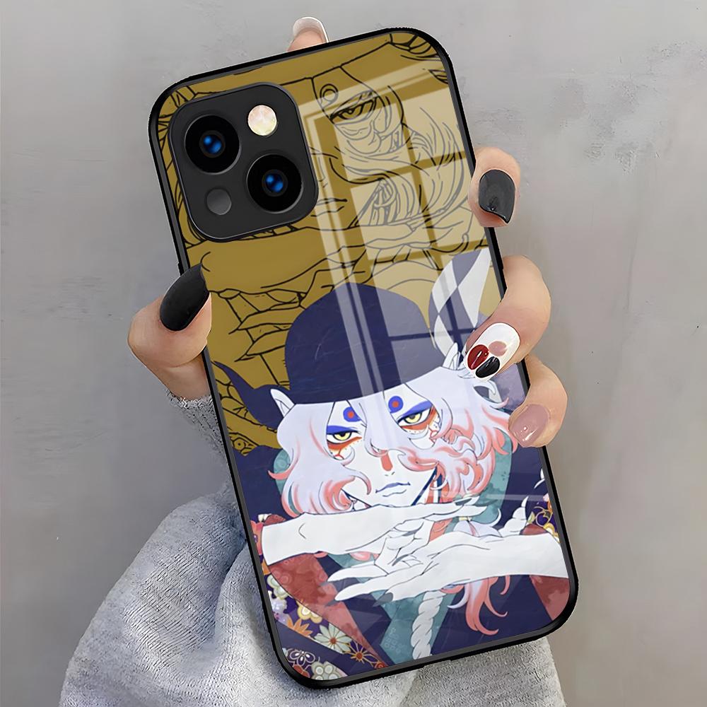 Anime Mononoke Kusuriuri Phone Case For IPhone 17 Pro Max 16 15 14 Pro Max 13 11 X Xs Xr 8 7Plus Glass Cover