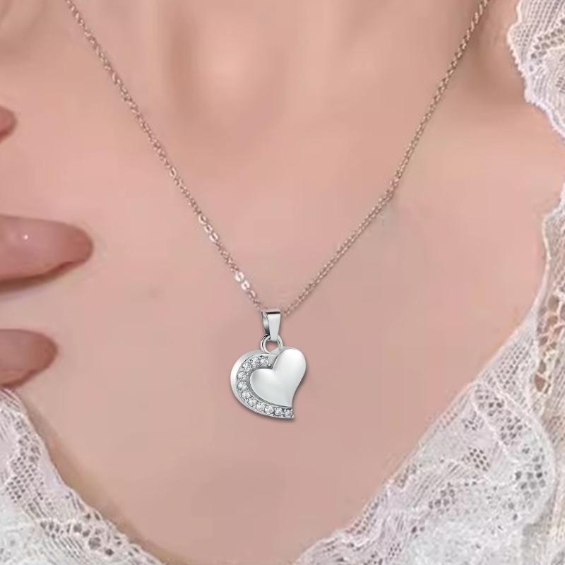 Minneshalsband Asbehållare Medaljong Kremering Halsbandssmycke för Aska/Hår Elegant Medaljong Strass för Kvinnor Män