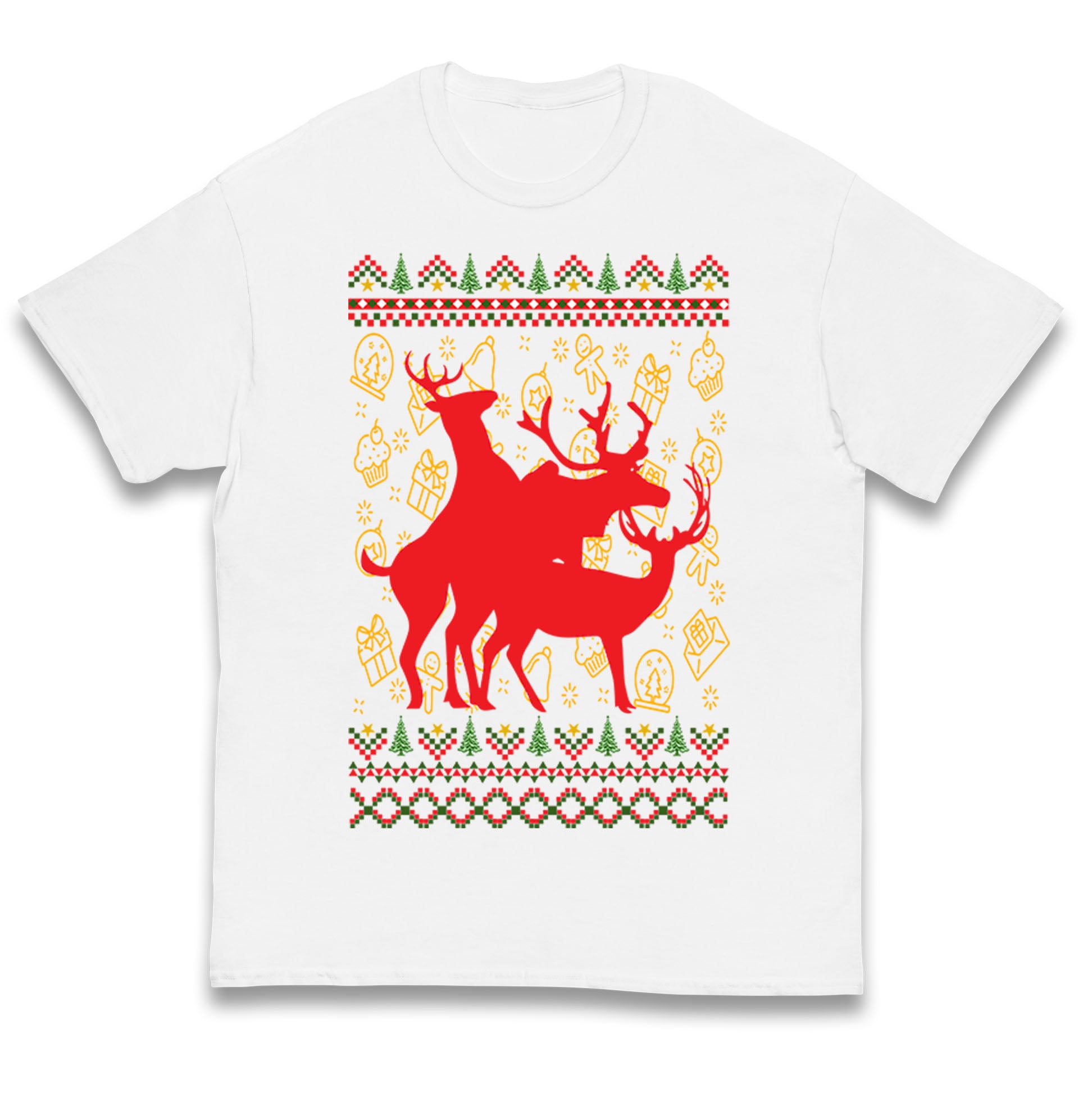 Reindeer Making Fun Christmas Kids T Shirt 130