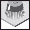 BOSCH Cup Wire Brush 75mm Straight Stainless 1 2608620728 X-LOCK (Cup Shape, Diameter, 0.3mm Steel, Brush) [Used]
