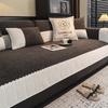 1pc Luxury Plush Sofa Cover, Universal Four-Season Non-Slip Couch Protector, Sectional Sofa Compatible, Active Printing Design, Sofa Covers for Living