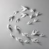 3D White Ceramic Birds Wall Decor – Modern Hanging Mural for Living Room & Home Decoration