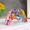 Water Transfer Small Love Gesture Sculpture, Resin Craft Ornament for Home, Bedroom, Living Room and Entryway Desktop Decoration