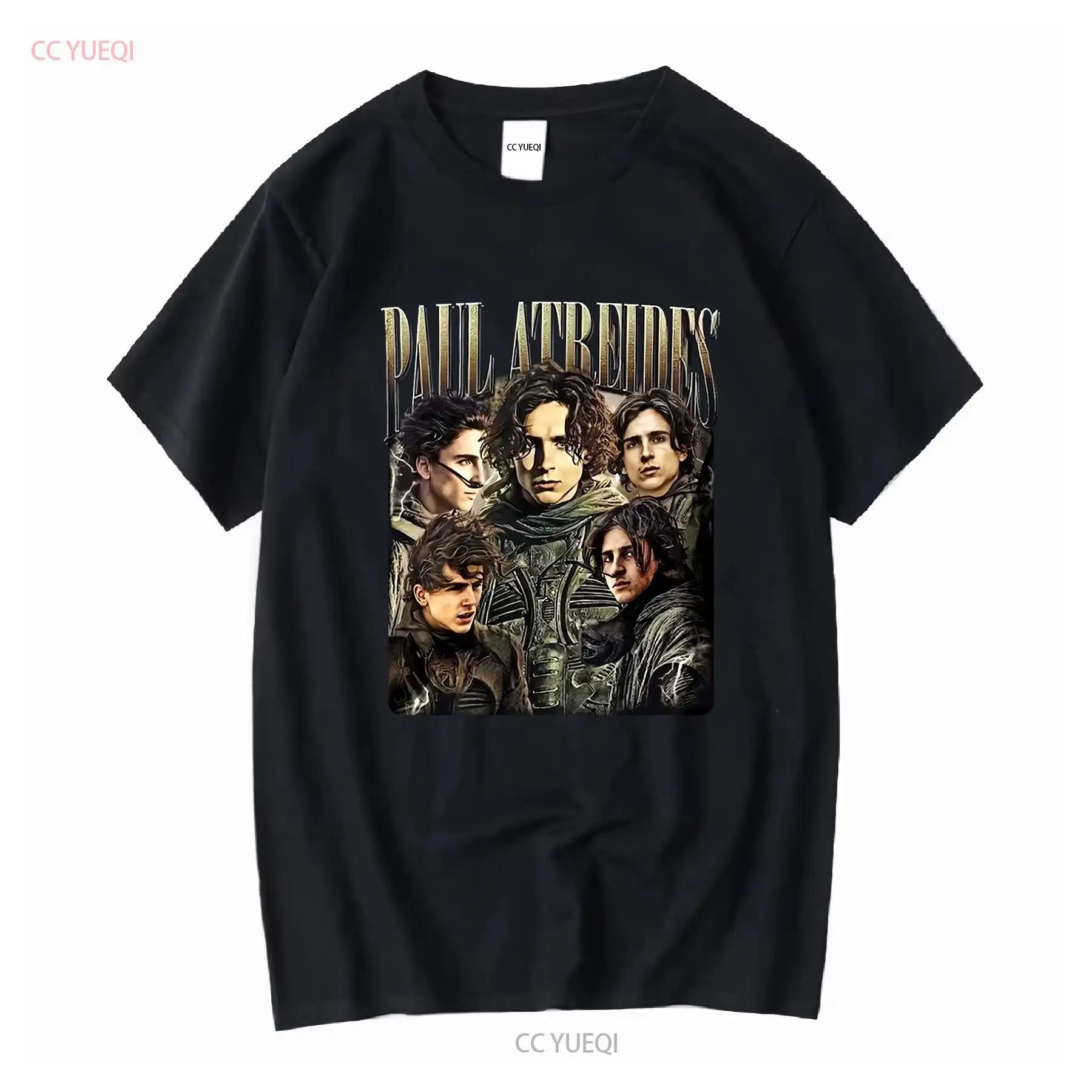 Limited Paul Atreides Timothee Chalamet Vintage T Shirt Character Movie 90s For Women and Man long or short sleeves vintage S разноцветный