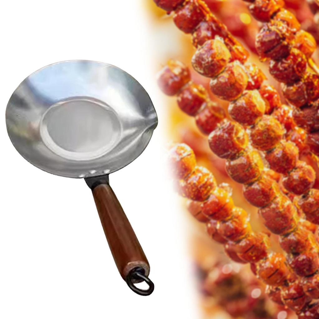 Portable Chocolate Fondue Set with Wooden Handle