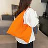 Large capacity trendy shoulder bag fashion casual solid color commuter underarm bag simple casual texture tote bag