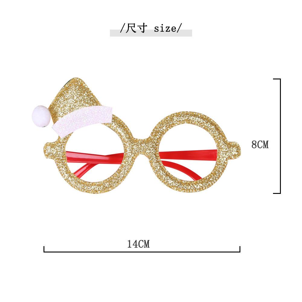 Christmas Santa Whimsical Glasses In Cartoon Style Perfect For Holiday Celebrations